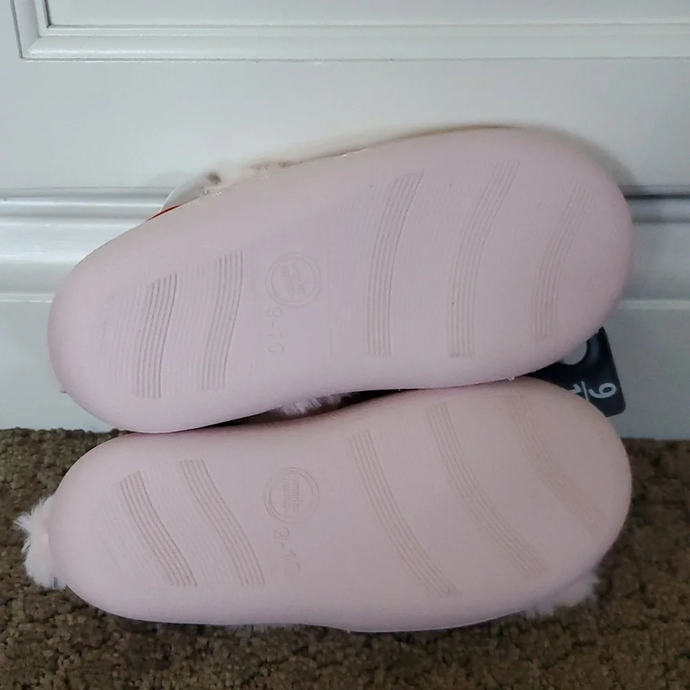 Toddler Girls Wonder Nation Pink Bunny 🐰 Slippers Size 5/6 7/8 9/10 11/12 NWT
